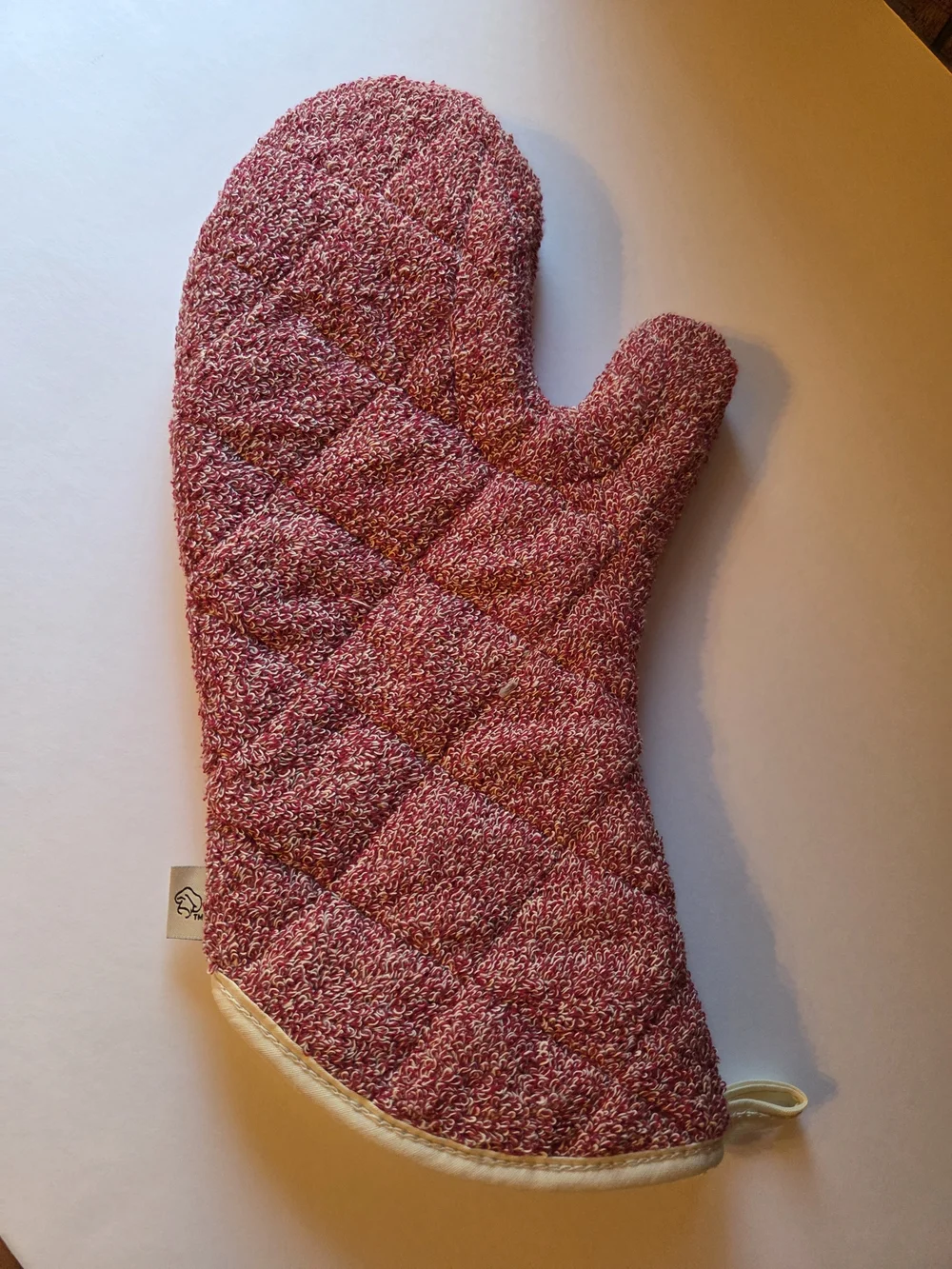 Pampered Chef Quilted Rose Pink Oven Mitt